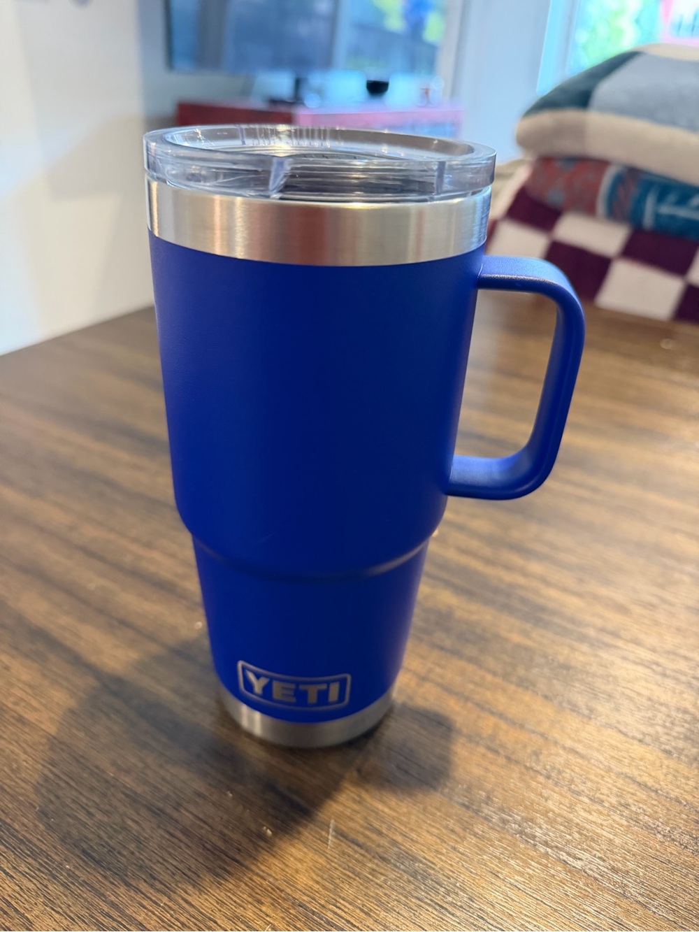 20 oz Yeti Royal Blue Insulated Travel Mug with Handle